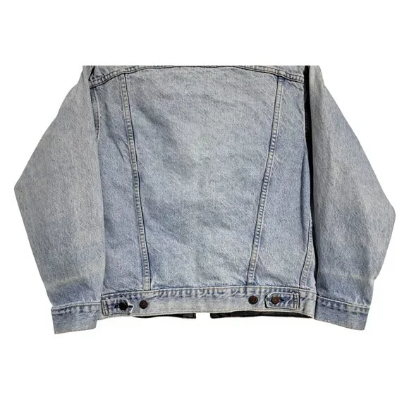 Levis S Vintage Denim Jacket Light Wash 100% Cotton Made In USA 1978 - Picture 9 of 13